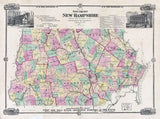 1871 Map of Southern New Hampshire