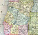 1889 Map of Oregon