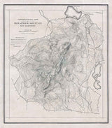 1891 Map of Monadnock Mountain New Hampshire