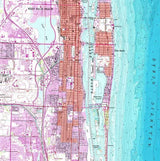 1946 Topo Map of Palm Beach Florida Quadrangle
