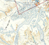 1950 Topo Map of Talkeetna Alaska Quadrangle