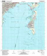 1994 Topo Map of Key Biscayne Florida Quadrangle