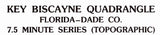 1994 Topo Map of Key Biscayne Florida Quadrangle
