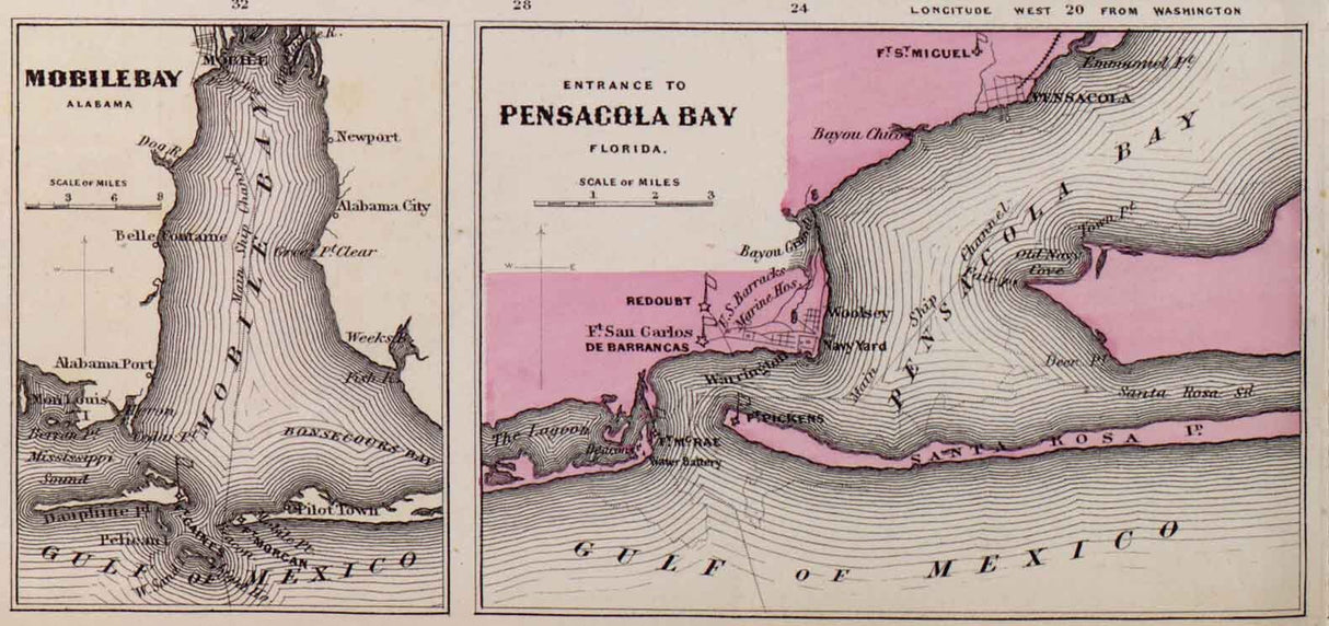 1863 Map of Military Map of the United States