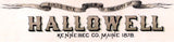 1878 Panoramic Map of Hallowell Kennebec Company Maine