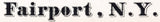 1885 Panoramic Map of Fairport New York