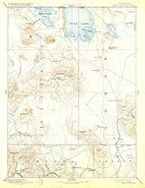 1892 Topo Map of Modoc Lava Bed California Tule Lake