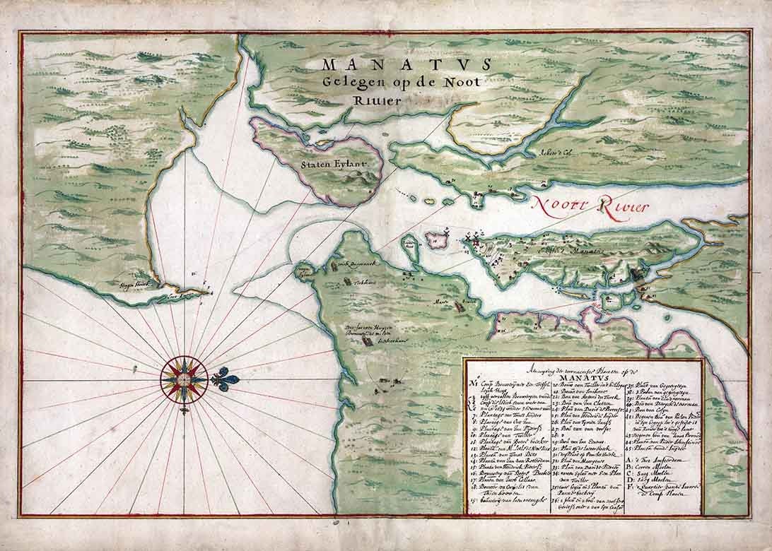 1639 Map of the New York City Region