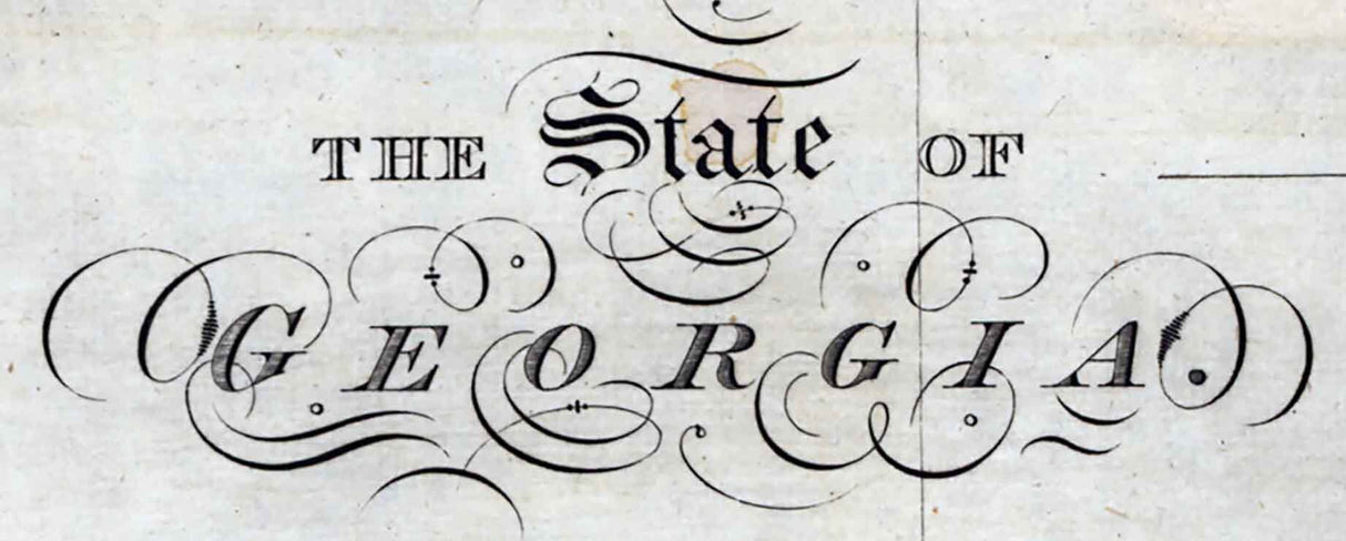 1817 Map of the State of Georgia