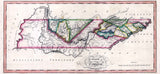 1817 Map of the State of Tennessee