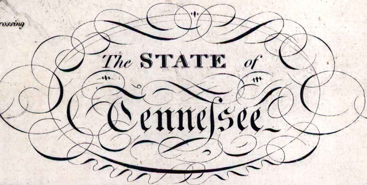 1817 Map of the State of Tennessee