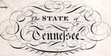 1817 Map of the State of Tennessee
