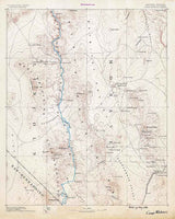 1886 Topo Map of Camp Mohave Arizona Quadrangle Lake Mead National Recreation Area