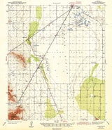 1943 Topo Map of Cochise Arizona Quadrangle