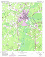 1943 Topo Map of Conway South Carolina Quadrangle