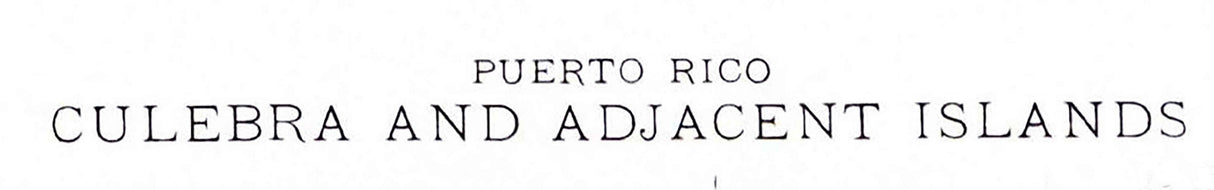 1948 Topo Map of Culebra and Adjacent Islands PR Quadrangle