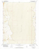1972 Topo Map of Sevier Lake SW UT Quadrangle