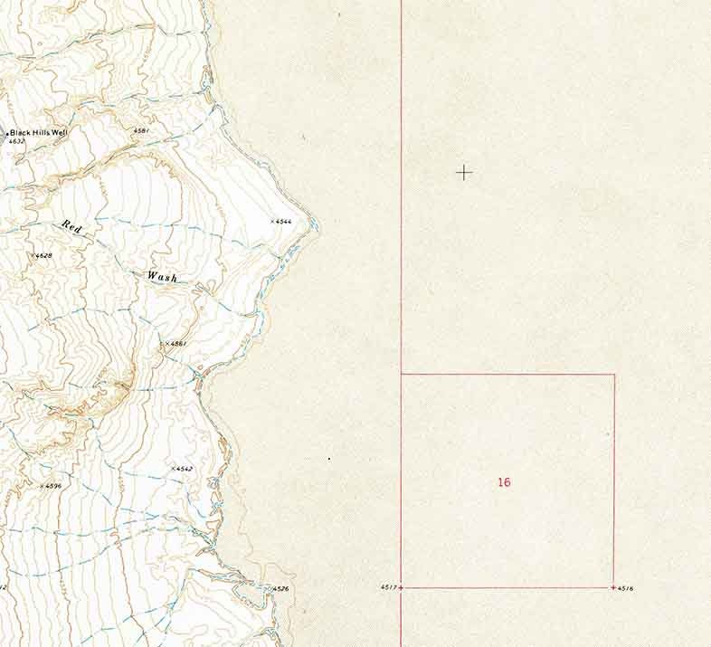 1972 Topo Map of Sevier Lake SW UT Quadrangle