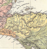 1874 Map of Central America