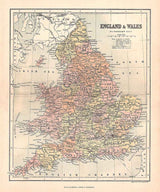 1874 Map of England and Wales