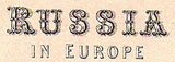 1874 Map of Russia in Europe