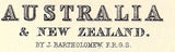 1885 Map of Australia and New Zealand