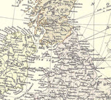 1885 Map of British Isles
