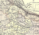 1885 Map of India British India