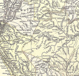 1885 Map of South America