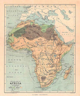1888 Physical Map of Africa