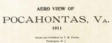 1911 Panoramic Map of Pocahontas Virginia