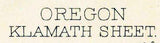 1894 Topo Map of Klamath Oregon