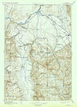 1895 Topo Map of Three Forks Montana Gallatin National Forest