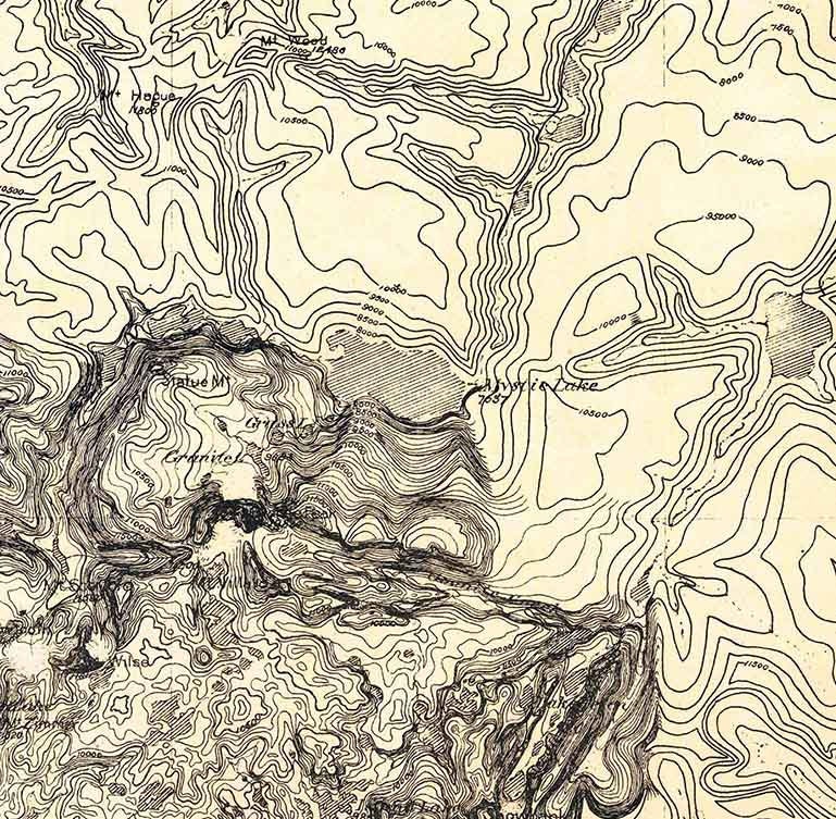 1898 Topo Map of Granite Mountain District Montana