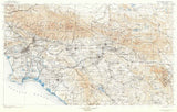 1901 Topo Map of Southern California Los Angeles Mojave Desert San Bernardino