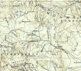 1902 Topo Map of Little Belt Mountains Montana