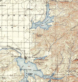 1903 Topo Map of Rathdrum Idaho Coeur D Alene Lake