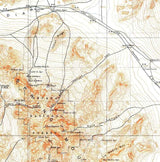 1907 Topo Map of Las Vegas Nevada Spring Mountains