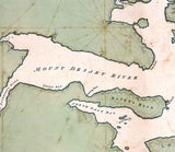 1776 Map of Mount Desert Island Maine and Neighboring Coast