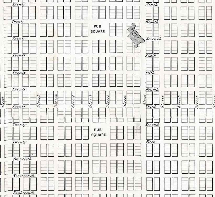 1850 Map of Sacramento California