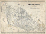 1879 Farm Line Map of Angelina County Texas
