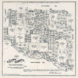 1870 Farm Line Map of Stephens County Texas