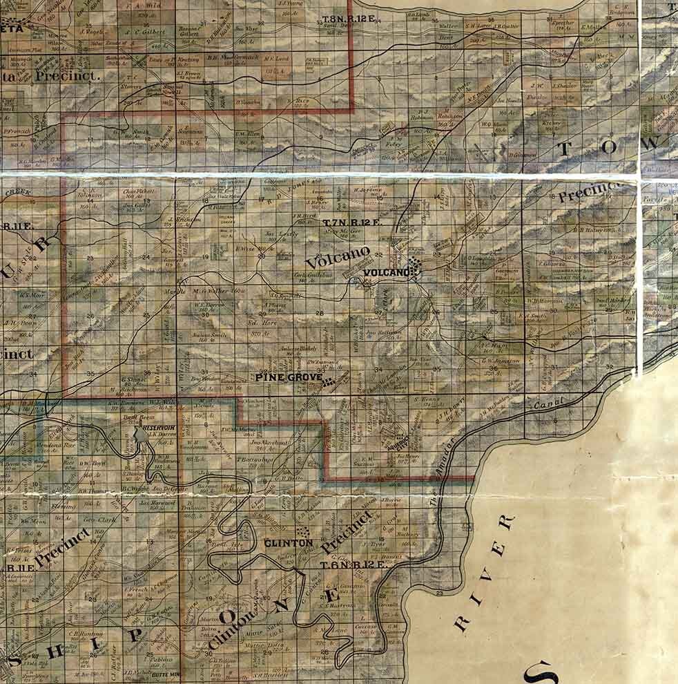 1881 Map of Amador County California