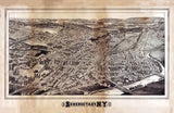 1882 Panoramic Map of Schenectady New York