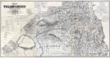 1884 Map of Tulare County California