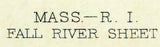 1893 Topo Map of Fall River Massachusetts Quad