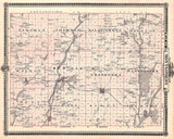 1875 Map of Montgomery County Iowa Red Oak Sherman