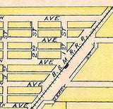 1875 Map of Prescott Adam County Iowa