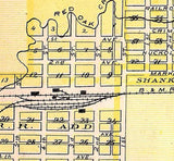 1875 Map of Red Oak Junction Montgomery County Iowa