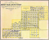 1875 Map of Red Oak Junction Montgomery County Iowa